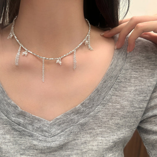 Sweet Light Luxury Tassel Chain Necklaces