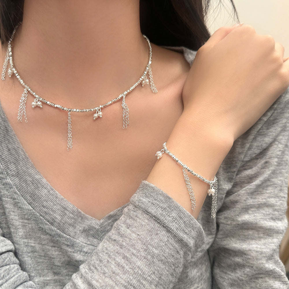 Sweet Light Luxury Tassel Chain Necklaces